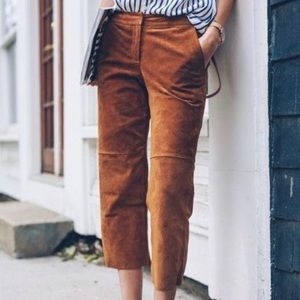 Express genuine suede pants